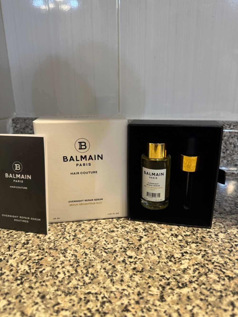 Balmain Paris Hair Couture Serum Set - Gold, Black, Clear